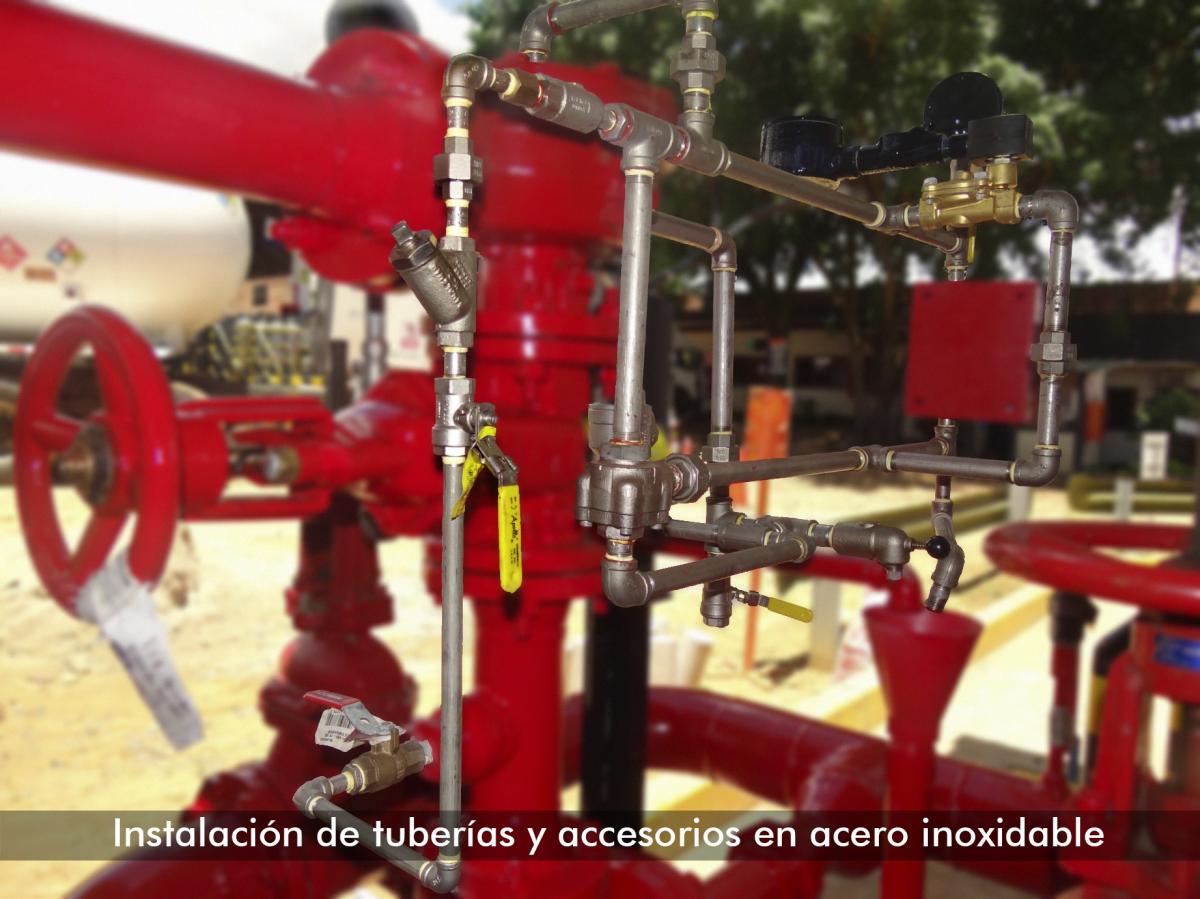 Instalación en acero inoxidable2