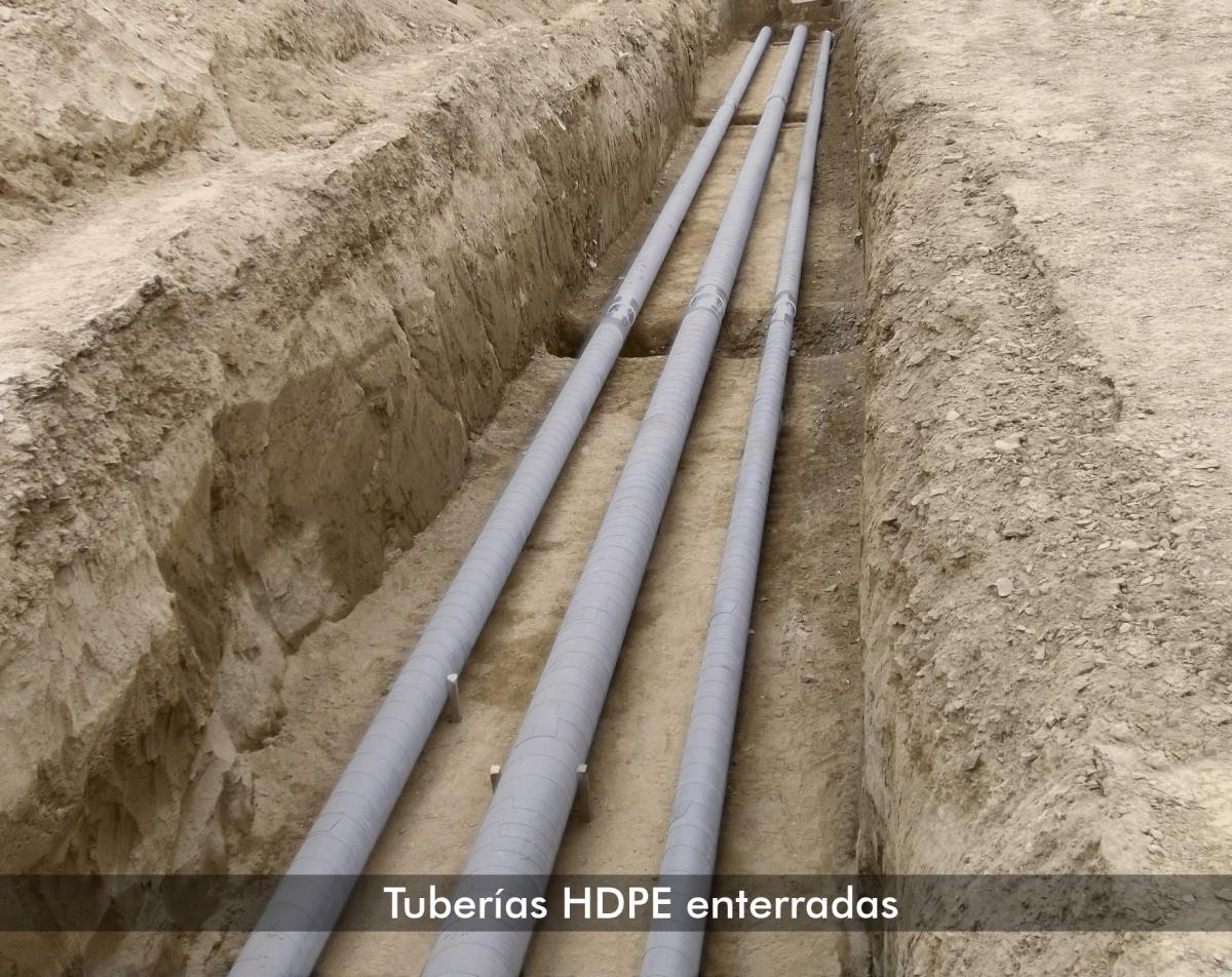 Tuberias HDPE enterradas